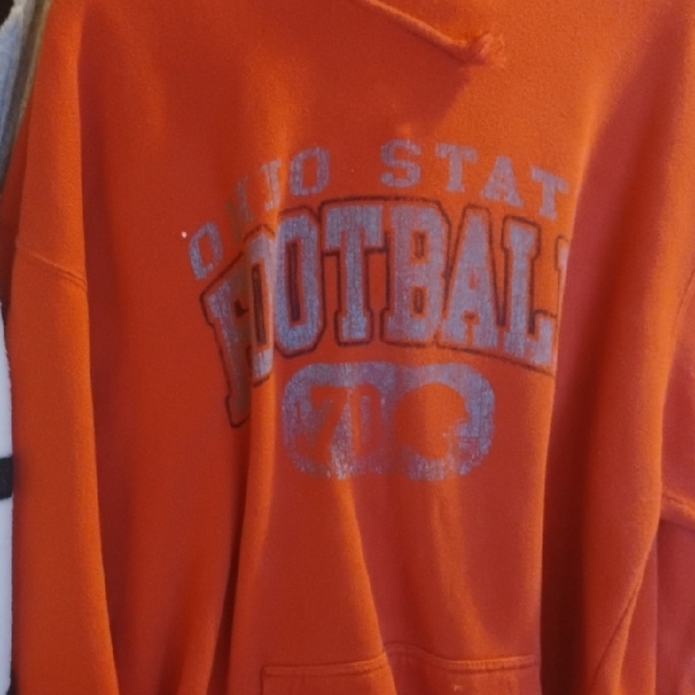 Orange Ohio State Football Hoodie